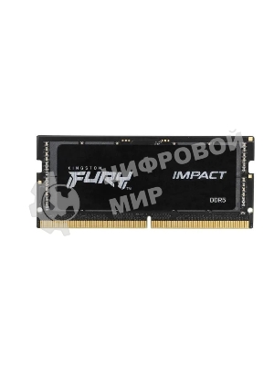 Оперативная память Kingston Fury Impact, DDR5, 8GB (1x8GB), 4800MHz, CL38 SO-DIMM