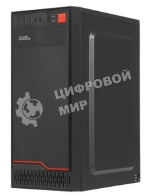 Компьютерный корпус KingPrice KPCC-MD201 черный без БП ATX 1x80мм 4x120мм 2xUSB 2.0 audio