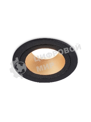 Встраиваемый точечный светильник Ambrella light TN102825 BK/GD черный/золото GU5.3 D92*50
