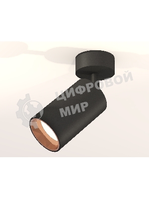 Светильник Ambrella Light XM6323005 SBK/PPG черный песок/золото розовое полированное MR16 GU5.3 (A2210, C6323, N6114)