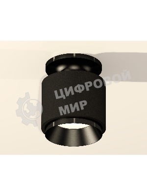 Светильник Ambrella Light XS7511060 SBK/PBK черный песок/черный полированный MR16 GU5.3 (N7926, C7511, N7031)