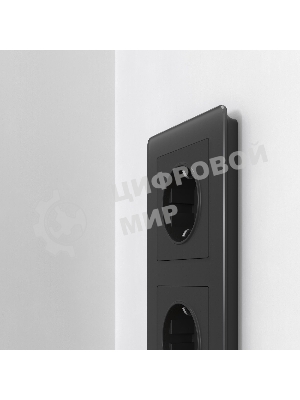 Рамка на 3 поста Acrylic (черный) W0032708