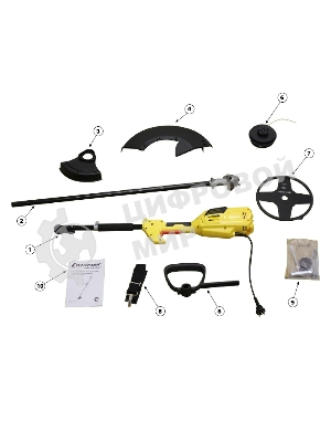 Триммер электрический Champion ET1004A, от сети, 1000 Вт