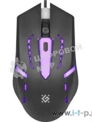 Мышь проводная Defender Flash MB-600L черный, 1200 dpi, USB, кнопки - 4