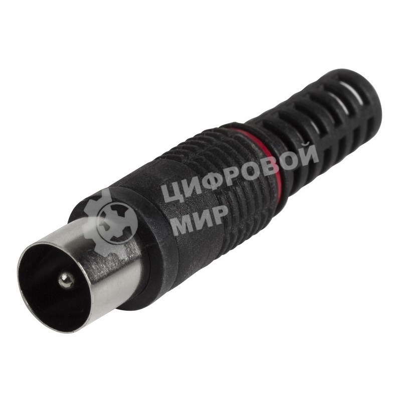 Разъем штекер TV PROconnect без пайки черный