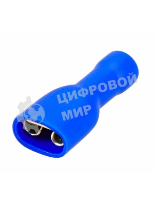 Клемма плоская Rexant, полностью изолированная гнездо - 7.4 мм, 1.5-2.5 мм², (РППи-м 2.5-(6.3)/FDFD2-250), в упак. 10 шт.