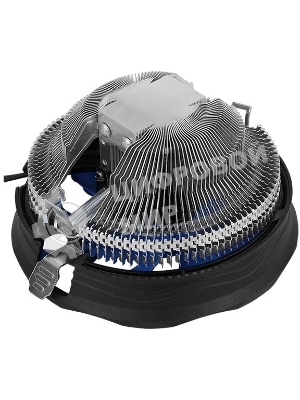 Кулер для процессора AeroCool/Formula Verkho Plus серебристый/черный, 120 мм, алюминий, 2000 об/мин, 26.5 дБ, 4 pin, 110 Вт, 68 мм