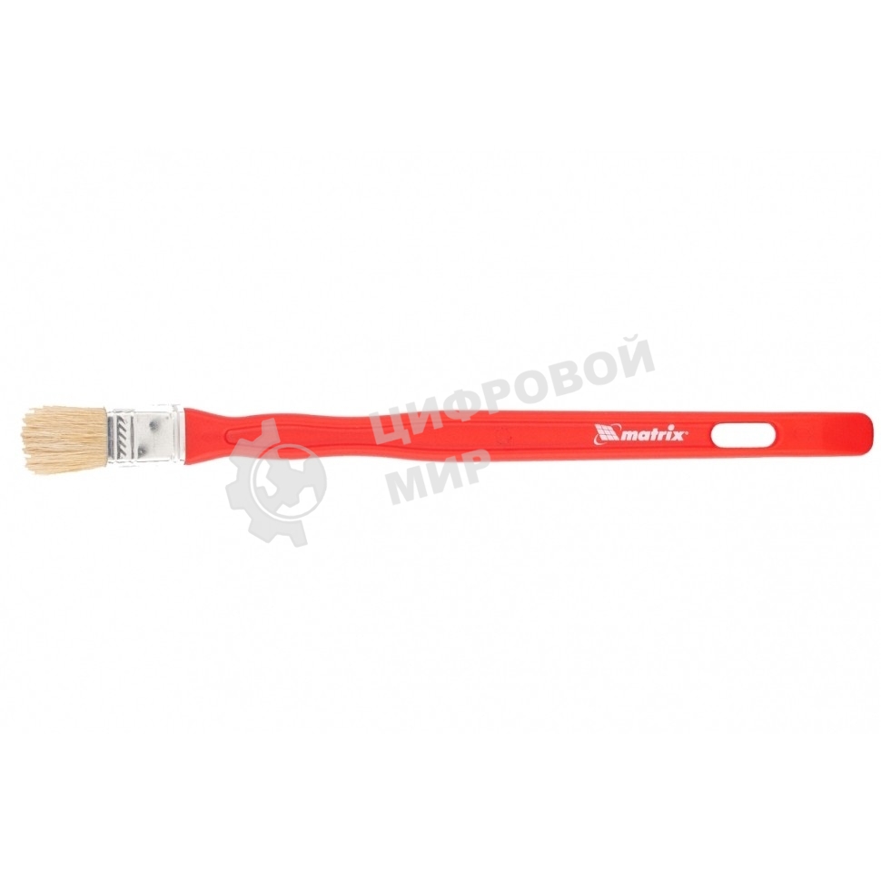 Кисть радиаторная Matrix для эмалей, 25х10 мм, натуральная щетина, пластиковая рукоятка