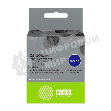 Картридж ленточный Cactus CS-LK4BWV белый шрифт, черный фон (12 мм, 9 м) для Epson LW300/LW400/LW700/LW600P/LW1000P/K400/Z700/Z900