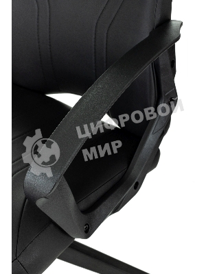 Кресло игровое Бюрократ Zombie 50 черный эко.кожа крестов. пластик