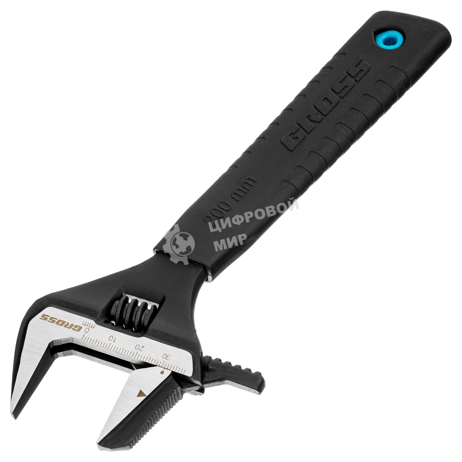 Ключ разводной Gross 15572 переставная губка, 200 мм, CRV