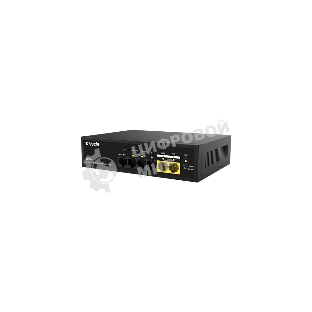 Коммутатор Tenda S106PC 6PORT 100M
