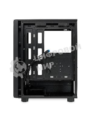 Компьютерный корпус без блока питания HSPD M510, Mesh Mid Tower, черный, TG, 0.5 SPCC, no fans ATX, mATX, mITX 180/280/160мм 1x2.5