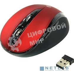 Мышь беспроводная беззвучная Smartbuy 612AG красная, Blue LED SBM-612AG-RK