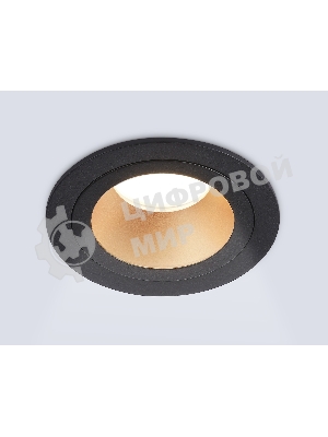 Встраиваемый точечный светильник Ambrella light TN102825 BK/GD черный/золото GU5.3 D92*50