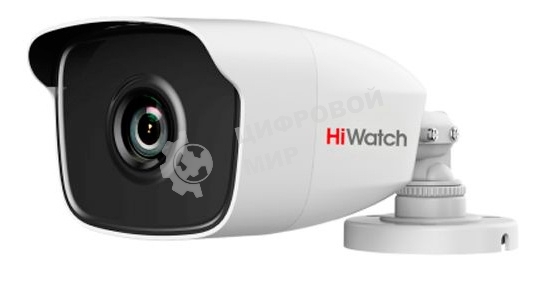 Видеокамера HiWatch DS-T110 (2.8 мм) 1Мп уличная цилиндрическая HD-TVI камера с EXIR-подсветкой до 20м 1/4
