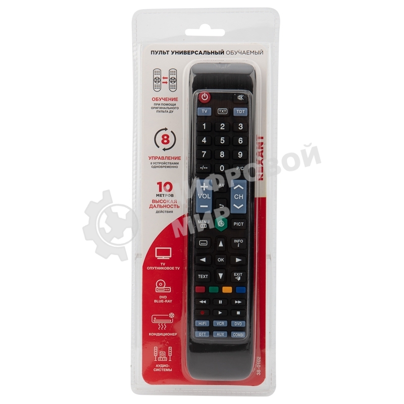 Универсальный пульт дистанционного управления Rexant на 8 устройств