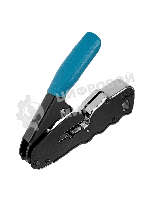 Клещи для обжима телефонных и компьютерных клемм Gross RJ45, 8P и RJ11/12, 6P, компакт., CAT5