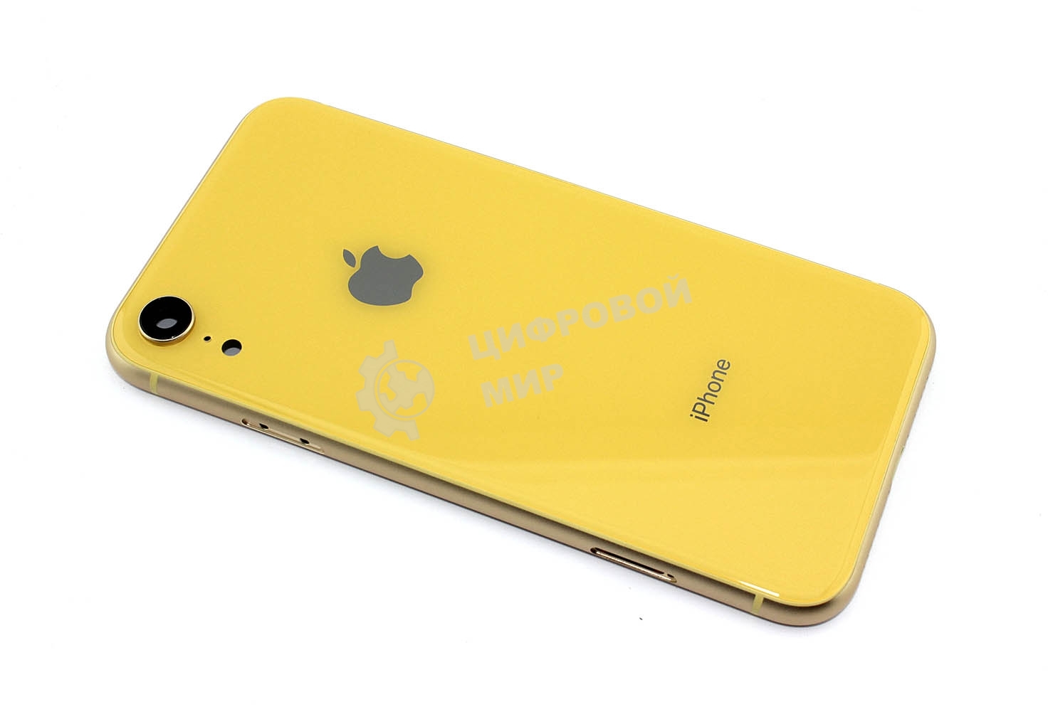 Задняя крышка (корпус) в сборе с рамкой для Apple iPhone XR желтый