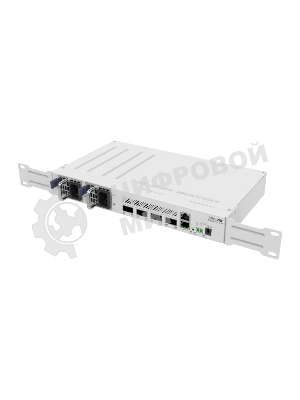 Коммутатор Mikrotik CRS504-4XQ-IN, 1x10Base-T/100Base-TX, 4xQSFP28, Switching capacity 800 Gbps
