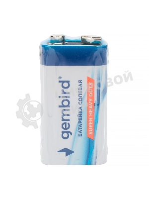 Батарейка солевая Gembird Gb-6F22-1F, тип Крона(6F22), 1шт, пленка, 9 В