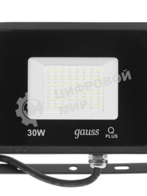 Прожектор светодиодный Gauss LED 30W IP65 6500К черный 1/10