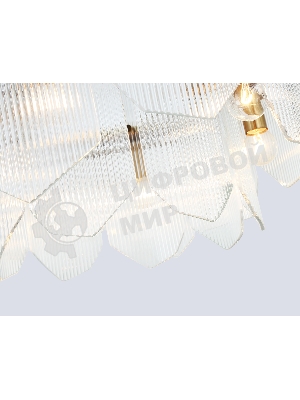 Светильник Ambrella light LH31251/6 BS/CL латунь/прозрачный E14*6 max 40W D510*270