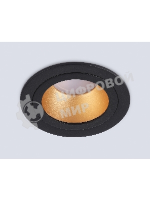 Встраиваемый точечный светильник Ambrella light TN102825 BK/GD черный/золото GU5.3 D92*50