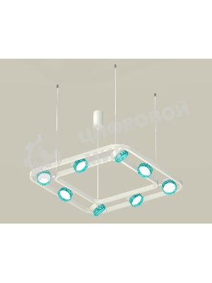 Светильник Ambrella light XB9177201/8 SWH/BL белый песок/голубой GX53 (C9177, N8488)
