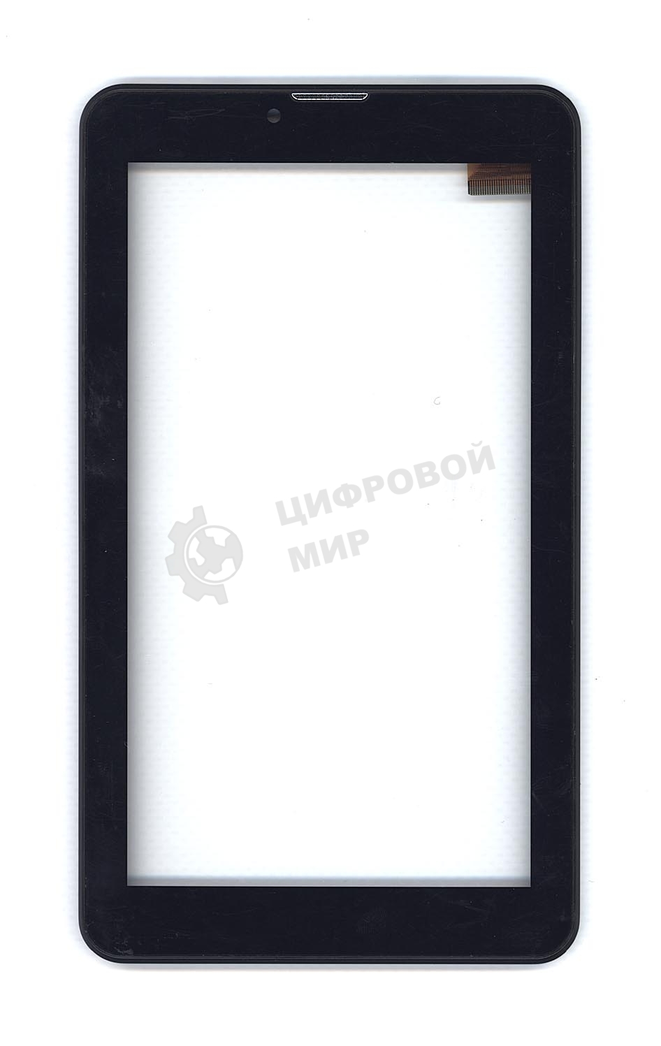 Сенсорное стекло (тачскрин) для Irbis TZ714, черное с рамкой