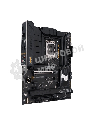 Материнская плата ASUS TUF GAMING H770-PRO WIFI, LGA 1700, Intel H770, 4xDDR5, 4xSATA, 4xM.2, 1xPCIe 5.0 x16, 1xPCIe 4.0 x4, 2xUSB-A 3.2 Gen 2, 4xUSB-A 3.2 Gen 1, 1xUSB-C 3.2 Gen 2x2, 1x2.5Gb LAN, 5x3.5 мм, 7.1, Standard-ATX
