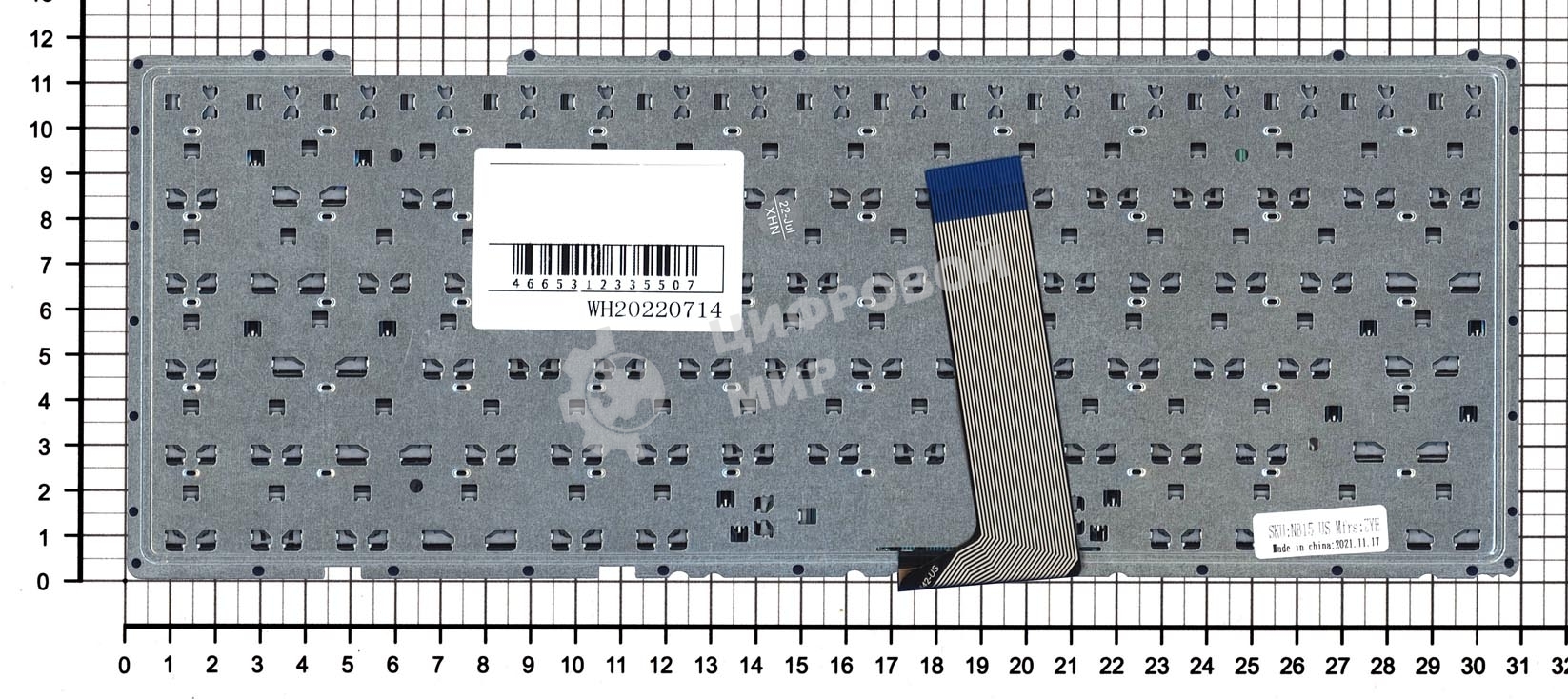 Клавиатура для ноутбука Asus X442 X442UA черная
