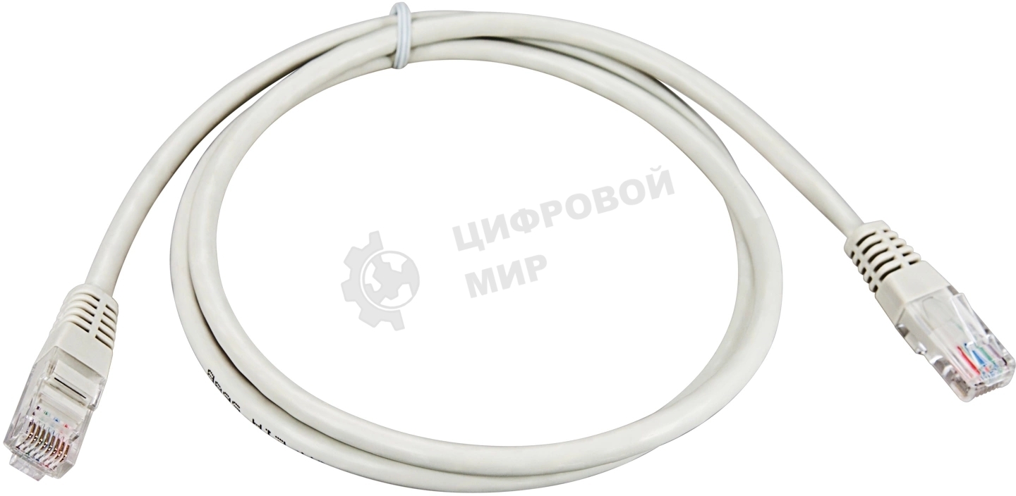 Коммутационный шнур Rexant Патч-корд UTP 5e кат. литой 1.5М серый