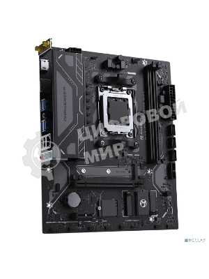 Материнская плата Maxsun MS-Challenger B650M WIFI V2, AM5, AMD B650, 2xDDR5, 3xSATA, 1xM.2 (PCIe 4.0 x4), 1xPCIe 4.0 x16, 1xPCIe 3.0 x1, 1xDP, 1xHDMI, 1x1Gb LAN, Wi-Fi 5, Bluetooth 4.2, 4xUSB-A 5Gbps, 2xUSB-A 2.0, 3x3.5 мм, 5.1, mATX