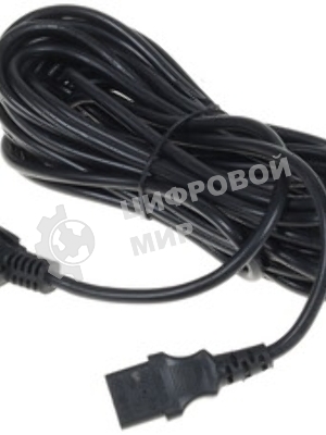 Кабель питания Cablexpert Schuko-C13, 3х0.5мм2, 6А, с заземлением, 1.8м, черный, без инд.уп., 500 шт [PC-186-1-2]