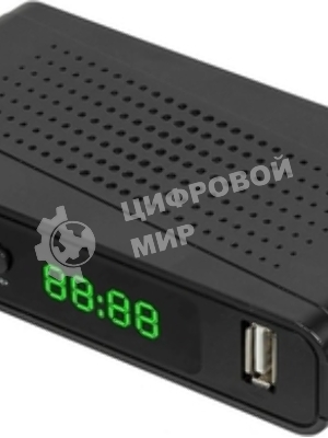 Приставка для цифрового ТВ Hyundai H-DVB520 черный + WiFi-адаптер, DVB-T2, DVB-T, DVB-C, HDMI, USB 2.0 х2