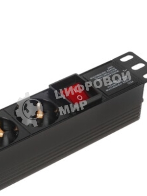 Блок розеток горизонтальный ExeGate ServerPro PDU-19H804 Al-8S-EU2.5-SW, 19