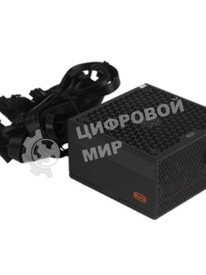 Блок питания PCCOOLER, 750W 80 PLUS  (ATX, ATX 2.4, Non-modular, 1x24(20+4)pin 550мм, 1xCPU*2 8(4+4)pin 610+150мм, 3xPCIe 8(6+2)pin 510мм, 2xSATA*3+MOLEX4pin*1 450+150+150+150мм, Active, 120x120мм, 140x150x86мм, APFC, OVP, SCP, OPP (140-160%, 2ms delay))