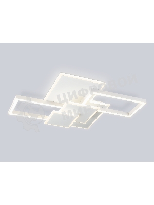 Потолочный светодиодный светильник Ambrella light FA1031/5 WH белый 95W 3000K-6400K 705*500*95 (ПДУ ИК)