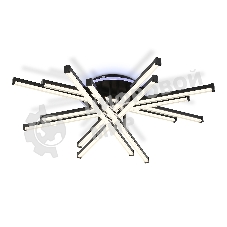 Потолочный светодиодный светильник Ambrella light FL6276 BK 119W черный 3000K-6400K+RGB 800*800*165 (ПДУ ИК)