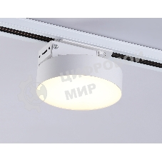 Трековый однофазный светодиодный светильник Ambrella light GL6835 WH белый LED 15W 3000K D115*80