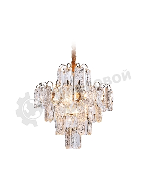 Светильник Ambrella light TR5231/9 SGD/CL/FR золото/прозрачный/белый матовый E27*9 max 40W D500*530