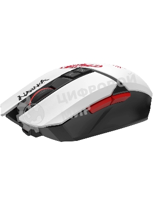 Мышь беспроводная A4Tech Bloody R36 Ultra черный/белый/красный, 12000dpi, USB, радиоканал, кнопки - 7