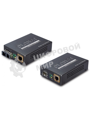 GTP-805A Медиаконвертер IEEE802.3af/at PoE 10/100/1000Base-T to MiniGbIC (SFP) Converter