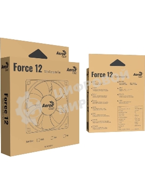 Вентилятор для корпуса Aerocool/Formula Force 12 PWM черный, 120 мм, 1500 об/мин, 27.5 дБ, 4 pin