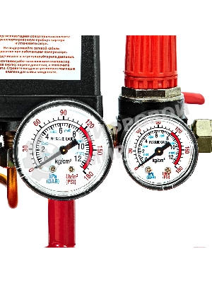 Компрессор воздушный МТХ КР2500/80 рем. привод, 2,5 кВт, 80 л, 420 л/мин