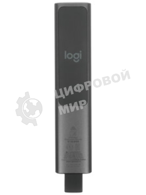 Презентер Logitech Spotlight Slate (серый, Bluetooth/2.4 GHz, перезаряжаемая литий-полимерная батарея 85мА·ч, 3D-акселерометр, гироскоп, кабель для зарядки, чехол) (арт. 910-004867, M/N: R-R0011/C-U0016)