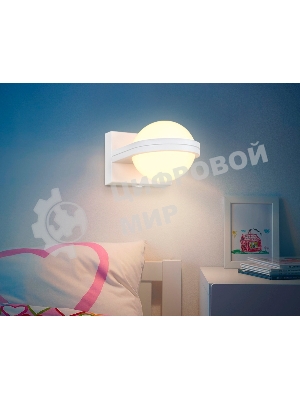 Настенный светодиодный светильник Ambrella light FW555 SWH белый песок LED 3000K 5W 80*80*138
