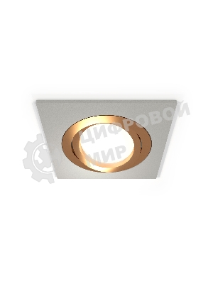 Комплект встраиваемого поворотного светильника Ambrella light XC7633083 SGR/PYG серый песок/золото желтое полированное MR16 GU5.3 (C7633, N7004)