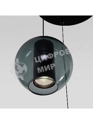50258/3 LED/ подвесной светильник/ дымчатый/бирюзовый